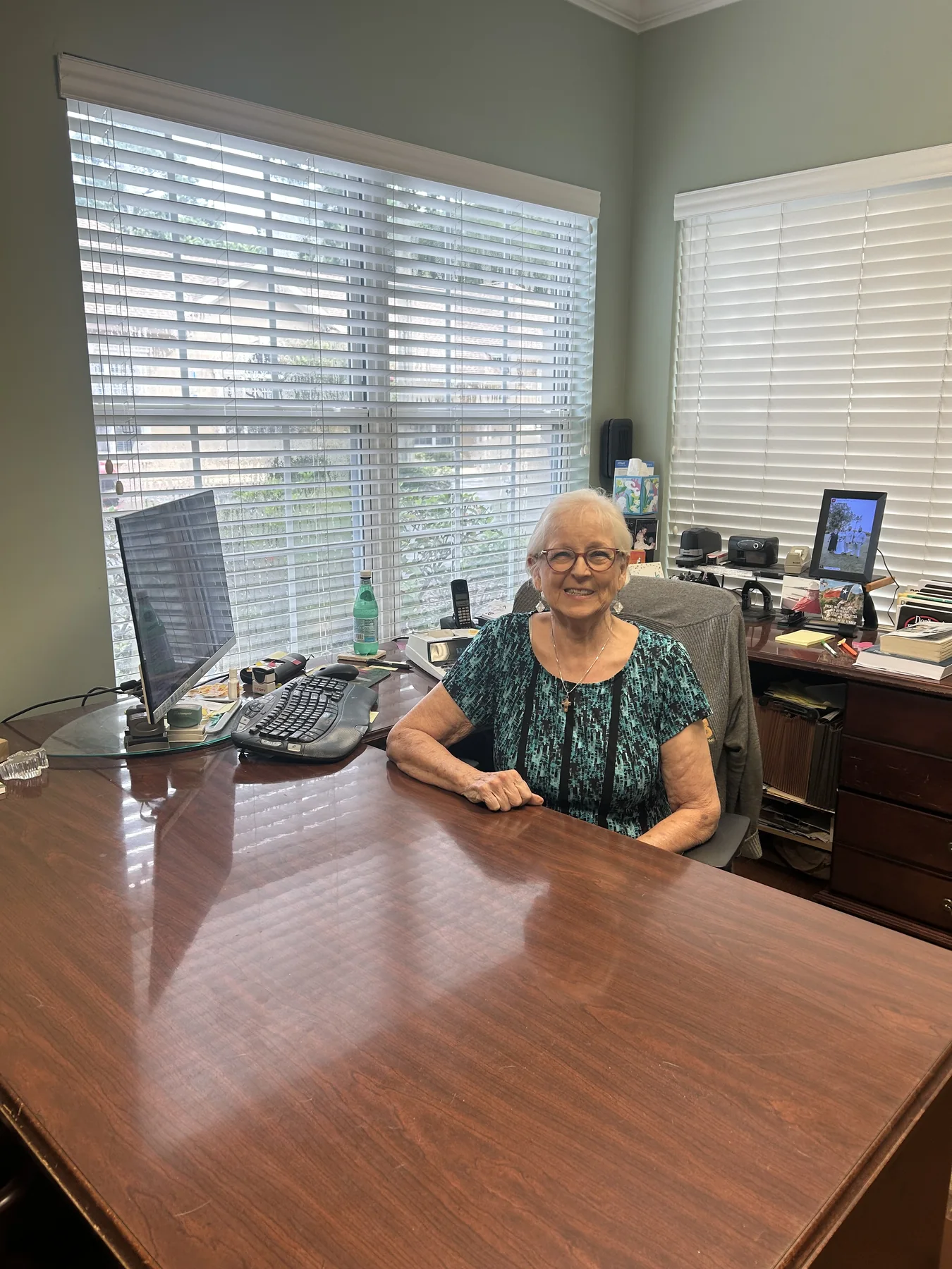 Dianne Briery, CPA, seated at her desk